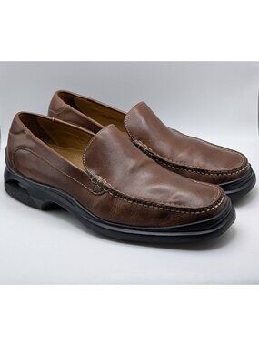 Cole Haan Men's Size 9.5 Shoes Air Santa Barbara Brown Leather Casual Loafers